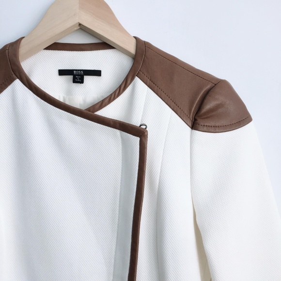 Hugo Boss Kalisha Moto Jacket - size 0 - Picture 2 of 8